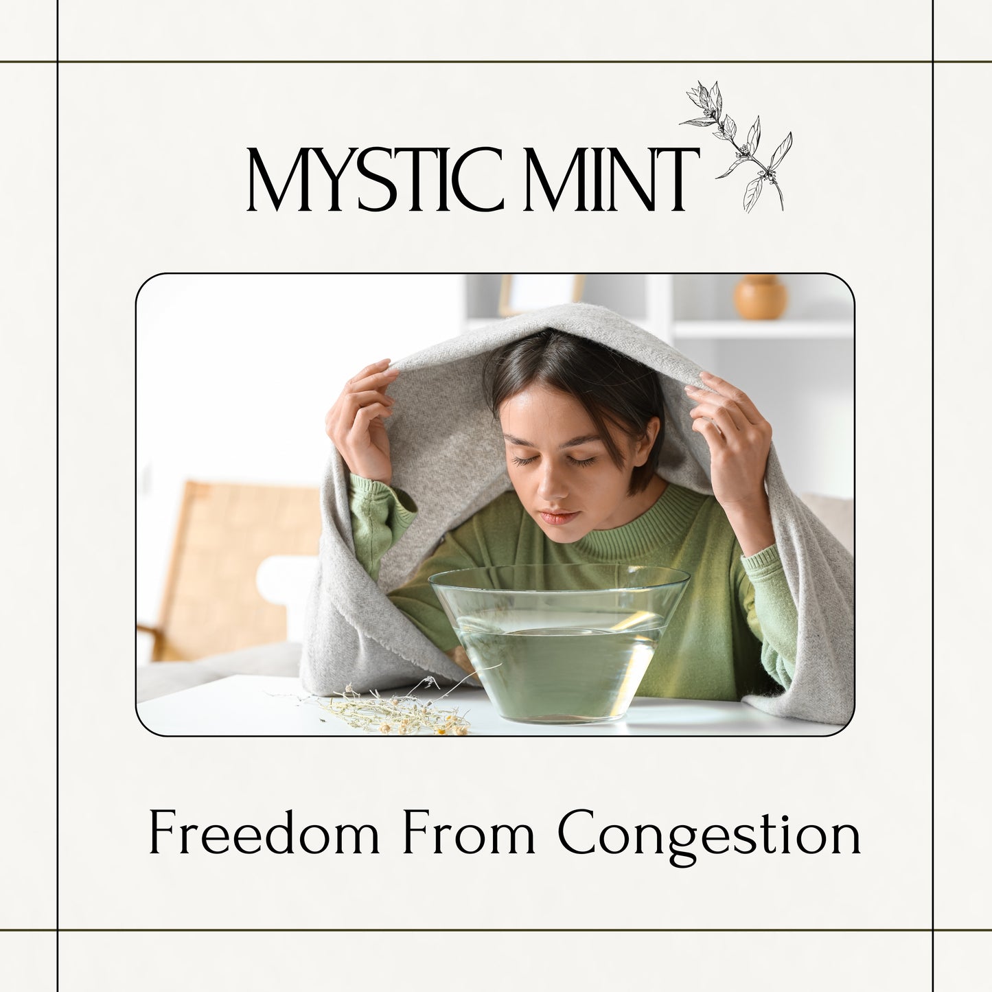 Mystic Mint Extra-Strength Natural Aromatherapy – USDA Organic, Packaged in Brooklyn – 50+ Servings
