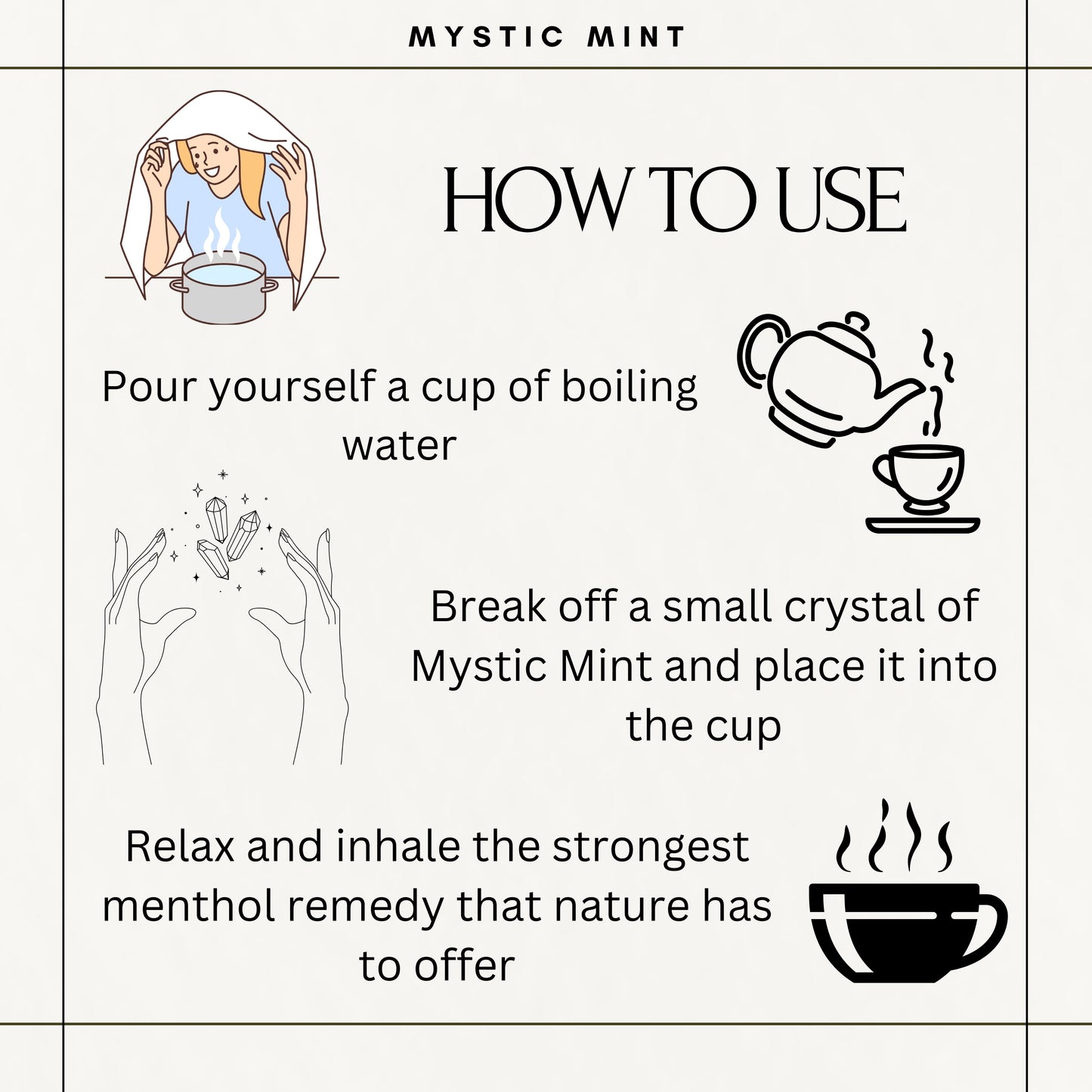 Mystic Mint Extra-Strength Natural Aromatherapy – USDA Organic, Packaged in Brooklyn – 50+ Servings