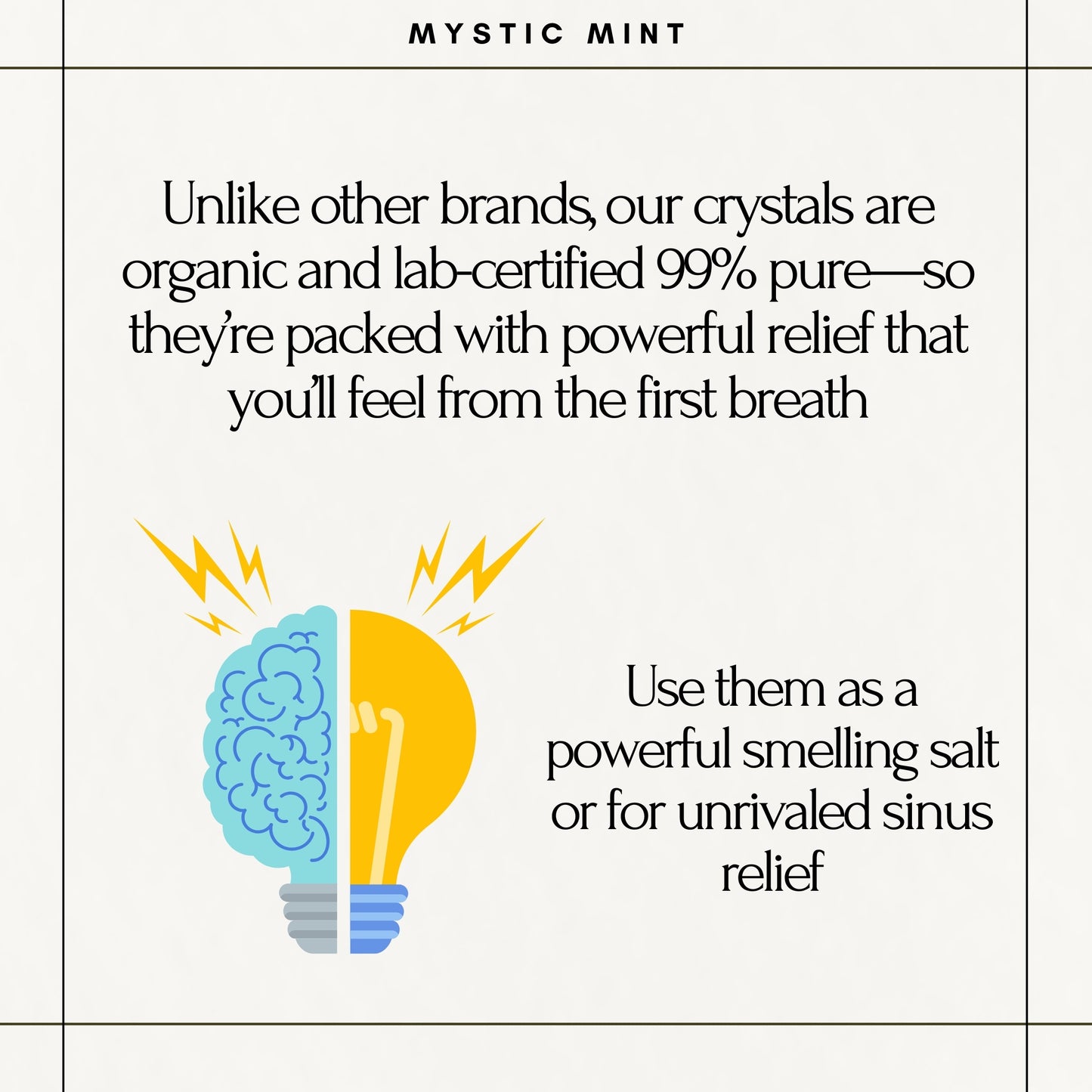 Mystic Mint Extra-Strength Natural Aromatherapy – USDA Organic, Packaged in Brooklyn – 50+ Servings